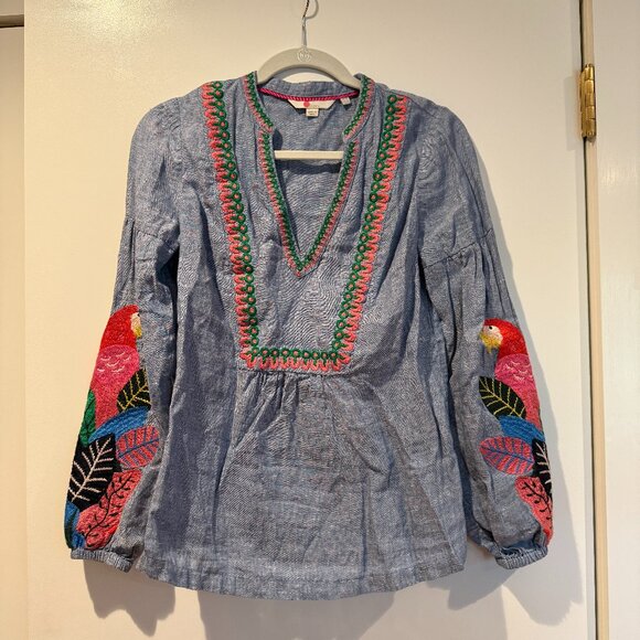 Boden Leonie Linen Top - Picture 1 of 6